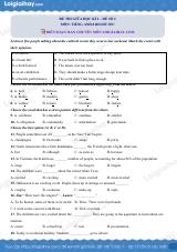 Đề thi giữa kì 2 Tiếng Anh 8 Right on! - Đề số 2